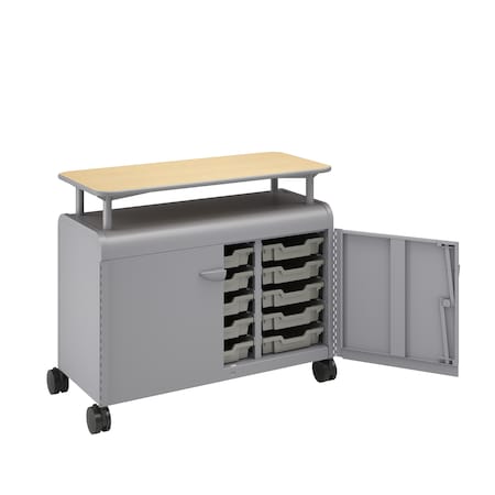 Smith Trades Industrial Storage Cabinet, 37 in H, 43 in W, Platinum 320115000PPMAPPPPLT